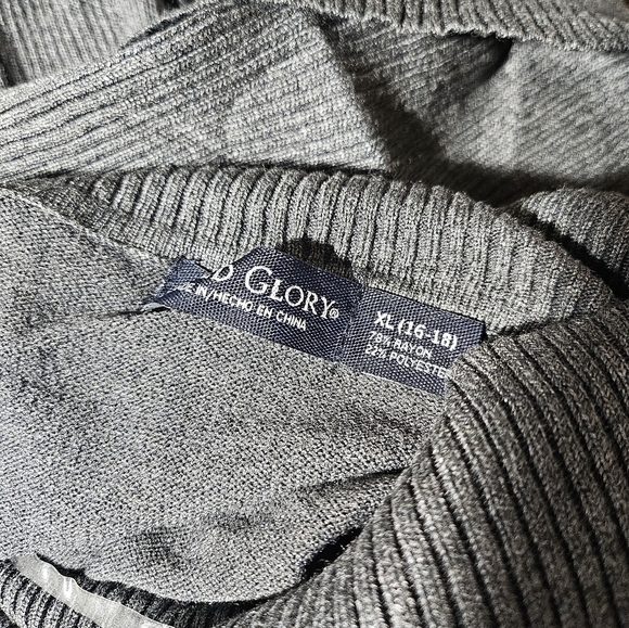 NEW Faded Glory Gray Knit Sweater Dress Cowl Neck XL - Picture 4 of 6